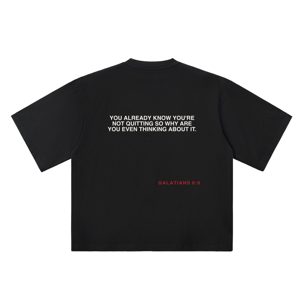NOVR Drop Shoulder Tee — Oversized (Black)