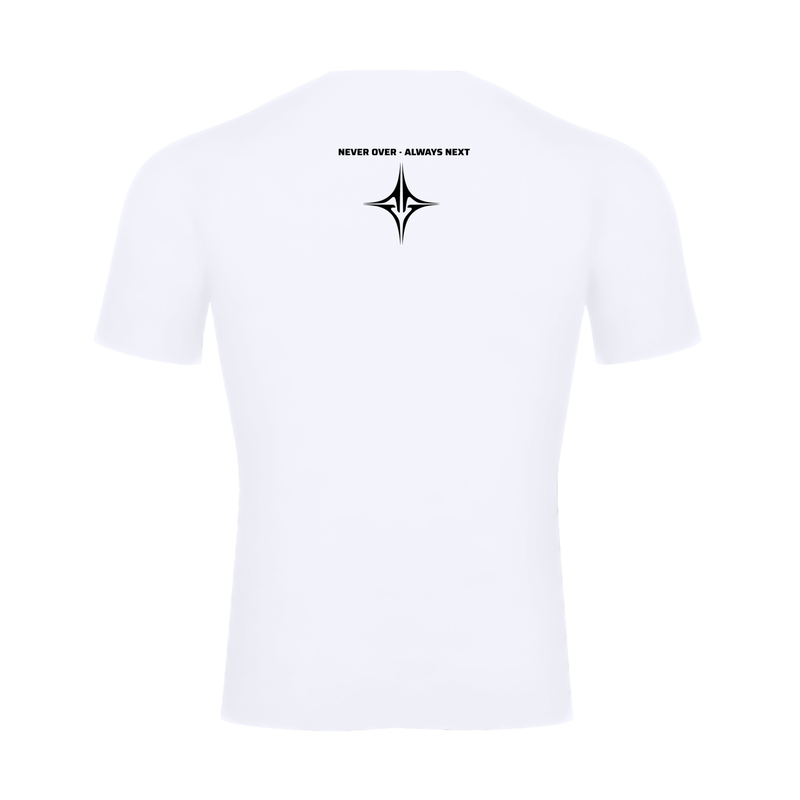 NOVR Performance Tee — Compression (White) — back