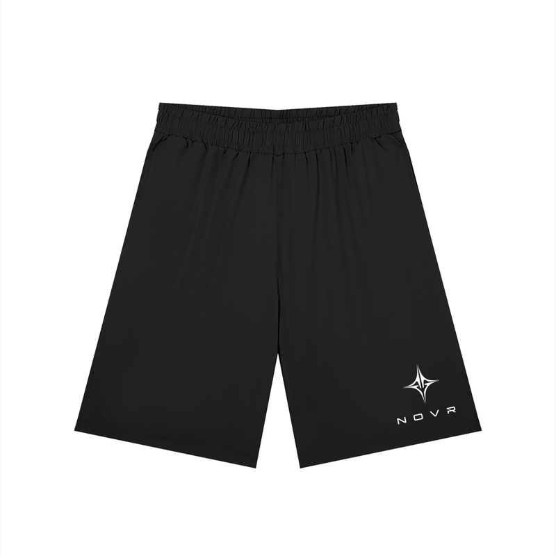 NOVR Training Shorts — Elastic Waist (Black)