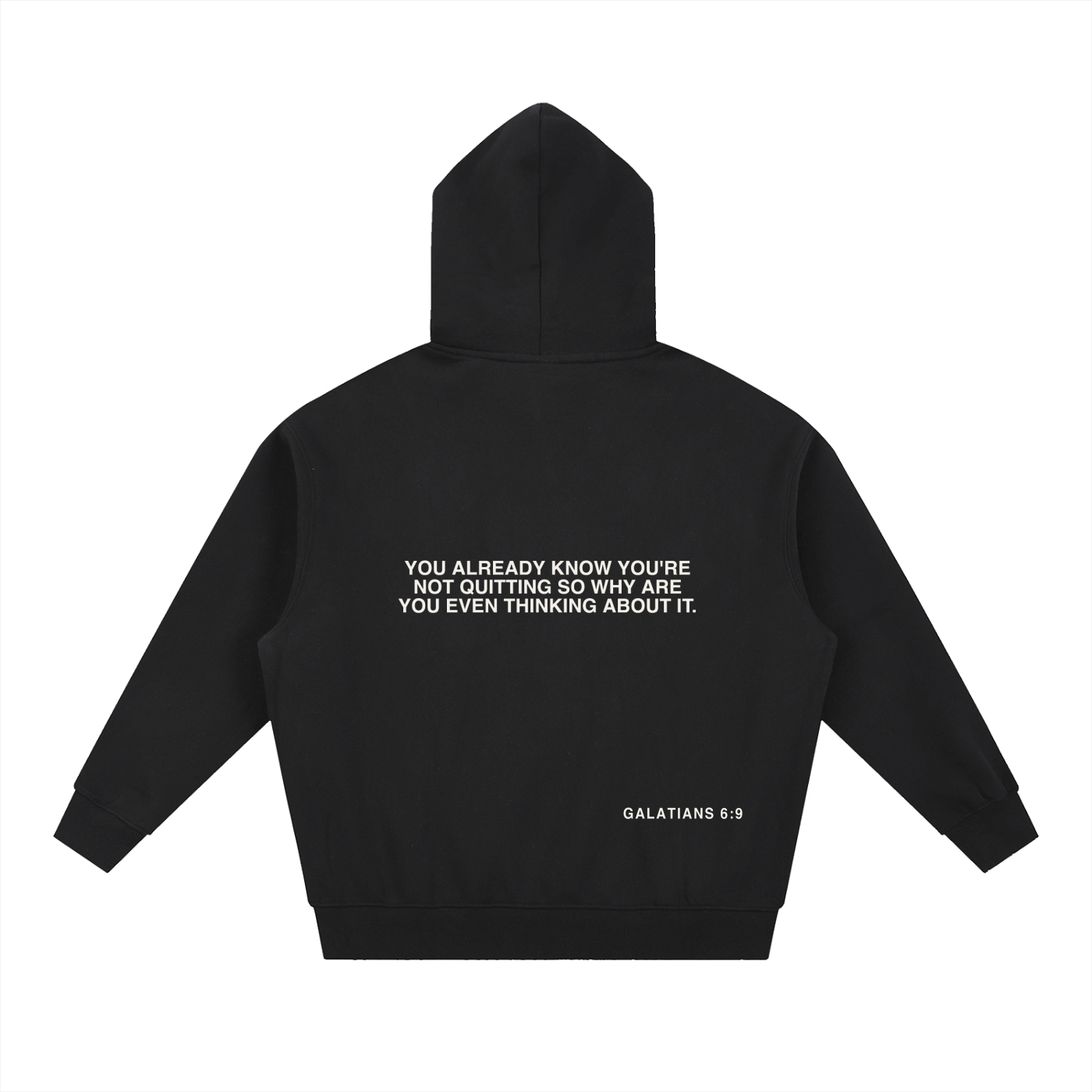 NOVR Forge Hoodie — Oversized Boxy Fit (Black)