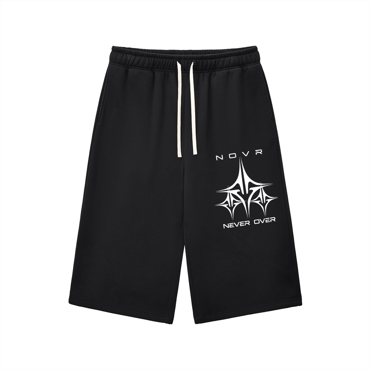 NOVR Forge Sweatpants — Relaxed 3/4 (Black)