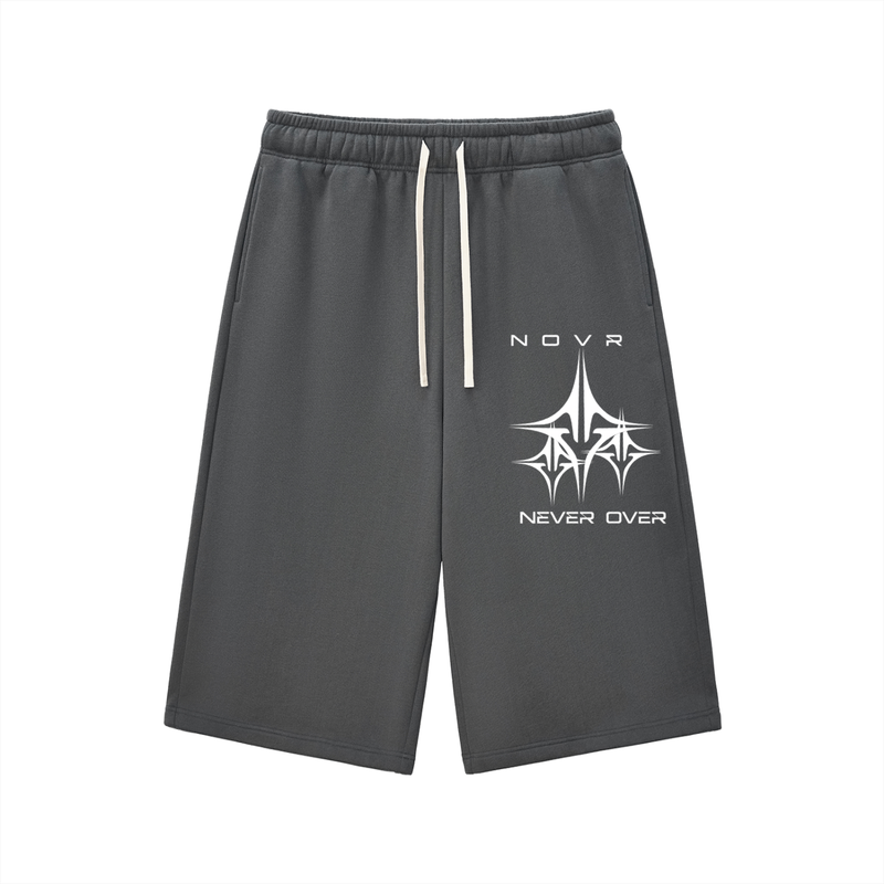 NOVR Forge Sweatpants — Relaxed 3/4 (Black) — back