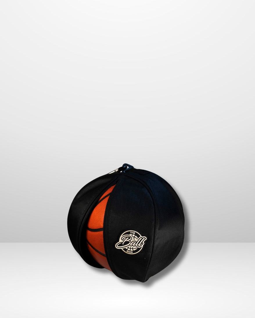 NOVR The Ballsack Black Out clip-on ball carrier — side view