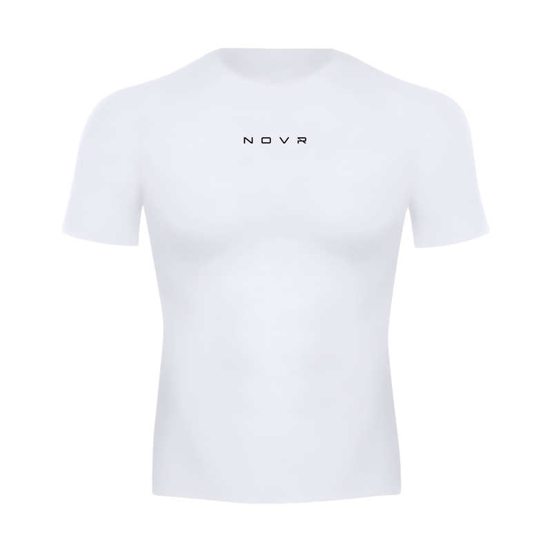 NOVR Performance Tee — Compression (White)