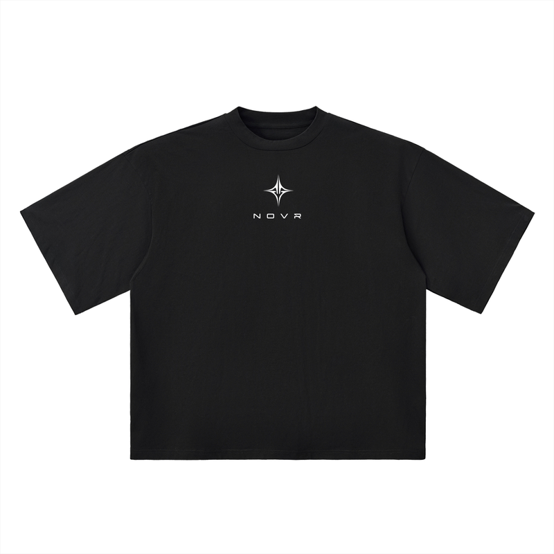 NOVR Drop Shoulder Tee — Oversized (Black)